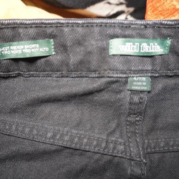 Wild Fable Womens Black Highest High Rise Mom Denim Cuffed Shorts Size 4 - Picture 5 of 5